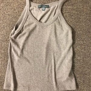 AMERICAN EAGLE tan cropped tank